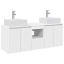 vidaXL Baderomsskapsett 3 stk. Hvit 49,5 x 41 x 62,5 cm Konstruert tre