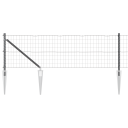  Eurogjerde med 13 spikerposter 0,6 x 50 m galvanisert stål grå