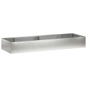 vidaXL Støttemur 8 stk. 300 x 100 x 30 cm Rustfritt stål Sølv