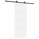 vidaXL skyvedør med beslagsett Hvit 86x211 cm Solid Tre Furu