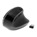 DELTACO OFFICE Vertical Ergonomic Wireless Mouse - 6 - Svart