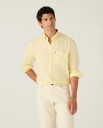 Lexington Clothing Casual Linen B.d Shirt   Yellow   XL