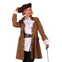 Piratjakke Brun Dame Deluxe - X-Small
