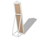 vidaXL Frittstående speil barokstil 160x40 cm hvit