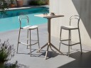 Barbord utendørs Lemnos 60x60 cm   beige