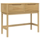  Konsollbord FLORO brun 89,5x36,5x73 cm heltre furu 374020