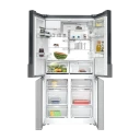 Siemens iQ700 KF96DPPEA Side-by-Side Kombiskap med Is- og Vann Dispenser, Rustfritt Stål