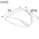 Hide A Lite Cap Focus Avskjerming hvit 76 mm Belysning