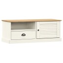 vidaXL TV-benk VIGO hvit 106x40x40 cm heltre furu