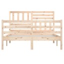 vidaXL Sengeramme heltre 120x190 cm 4FT Small Double