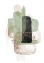 Modern Sage Gold Strokes Plakat / 21x30