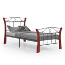 vidaXL Sengeramme svart metall 90x200 cm