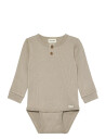 Minymo Body Ls Rib Beige 74