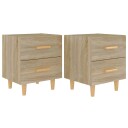 vidaXL Nattbord 2 stk sonoma eik 40x35x47,5 cm