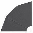  Balkong privat skjerm Svart 140 x 140 cm stoff