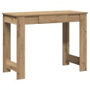 vidaXL Skrivebord artisan eik 100x45x75 cm konstruert tre