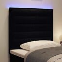  LED hodegavl Linjer Design Svart 100 cm Stoff