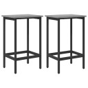 vidaXL Barstol 2 stk. Grå Sonoma 40 x 32 x 74 cm Konstruert tre