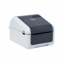 Brother TD-4210D  Etikettskriver  direktetermisk  Rull (11,8 cm)  203 dpi  inntil 127 mm/sek  USB 2.0 seriell  grå hvit