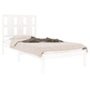 vidaXL Sengeramme hvit heltre 75x190 cm 2FT6 Small Single
