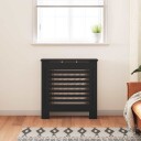 Radiatordeksel MDF svart 78 cm