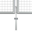 vidaXL Hageport galvanisert stål 415x175 cm sølv
