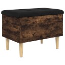  Oppbevaringsbenk røkt eik 62x42x46 cm konstruert tre