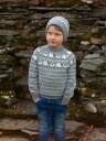 ULLAN genser & lue mini grå