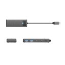 USB C nav Orico PAPW2AC C3 dokkingstasjon 2x USB A 3.0 + 2x USB C 3.0 svart