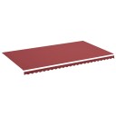 vidaXL Erstatningsduk for markise burgunder 6x3,5 m
