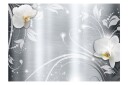 Fototapet Orchids On Steel 100x70 - Artgeist sp. z o. o.