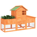 Vidaxl Kaninbur Brun 170X63X113 cm Heltre Furu