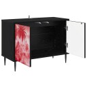 vidaXL TV skap AACHEN 69 x 33 x 50,5 cm Svart eik Konstruert tre