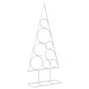 vidaXL Metall juletre KUOPIO 60 cm Stål Hvit