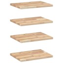 Flytende hyller 4 stk 40x30x2 cm ubehandlet heltre akasie