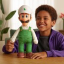 Super Mario Galaxy Movie Kosedyr Fire Luigi 35 cm