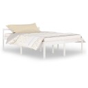 vidaXL Sengeramme hvit heltre furu 150x200 cm 5FT King