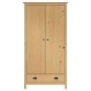 vidaXL Garderobeskap 2 dører Hill 89x50x170 cm heltre furu