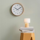 KARLSSON Wall Clock Modern Factory Ochre Yellow W. Dark Blue   Orange   Ø 30 CM