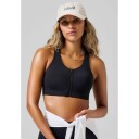 Casall Impact Zip Sports Bra Black C75