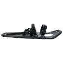  3 I 1 snesko med turstaver Svart 25 tommer Aluminium og HDPE