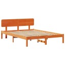  Sengestamme med hodegjerde Vokset Brun 140 x 200 cm Heltre furu