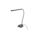 K&M 12296 Led Piano Lamp Svart, Flexible Goose Neck