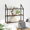  Vegghylle med hylle Gamle tre 80 x 21 x 78,5 cm Konstruert tre