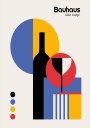 Bauhaus Wine Lodge Plakat Plakat / 40x50cm