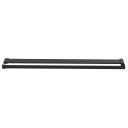 vidaXL Dusjhylle for dusjvegg svart 90 cm aluminium