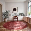 Rundt teppe   Jodhpur Special Luxury Edition burgunder Størrelse: Ø 160 cm