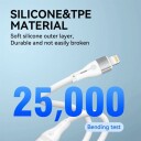 Wozinsky WSTCL1 USB C to Lightning PD 27W 1m White 
