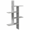vidaXL Vegghylle Betonggrå 61 x 15 x 102 cm Konstruert tre