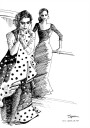 FLAMENCO DANCERS Plakat Plakat / 21x30cm
